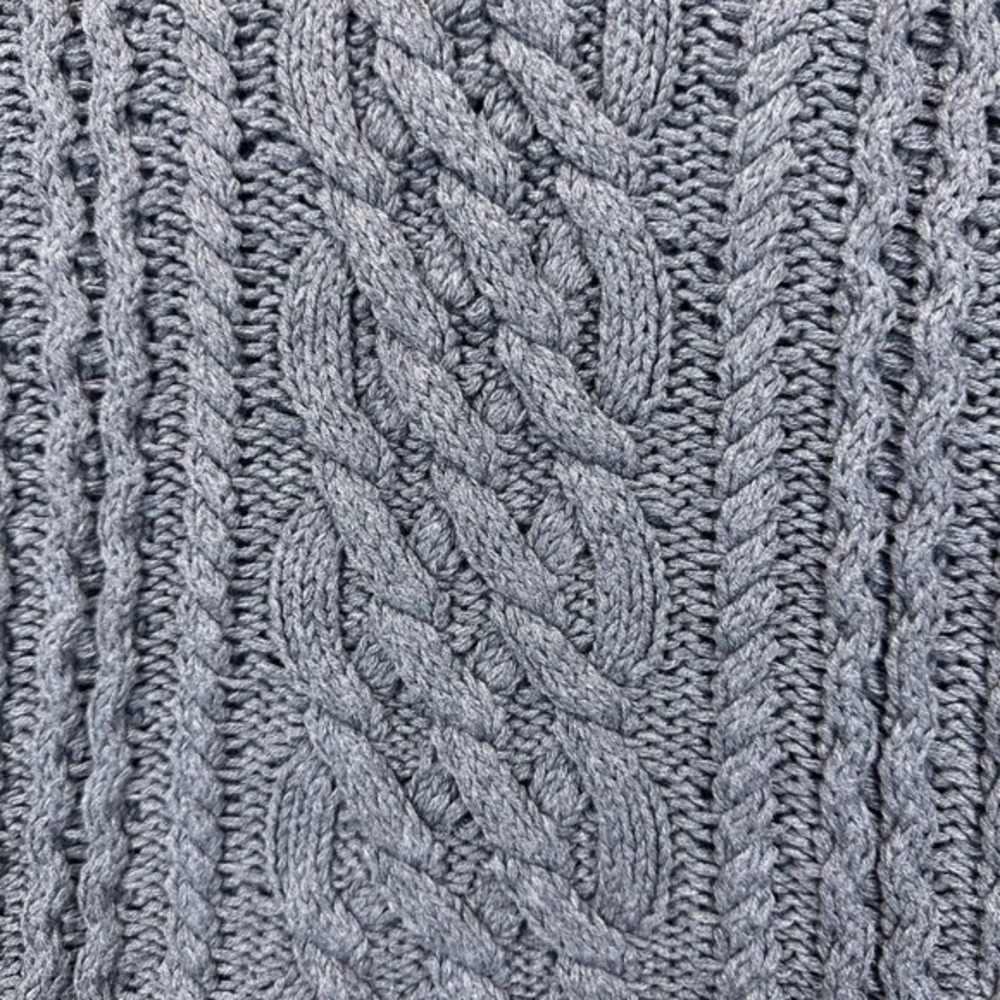 Banana Republic Tan Cotton Chunky‎ Cable Knit Turtleneck Sweater Women's S Gray - Picture 5 of 13